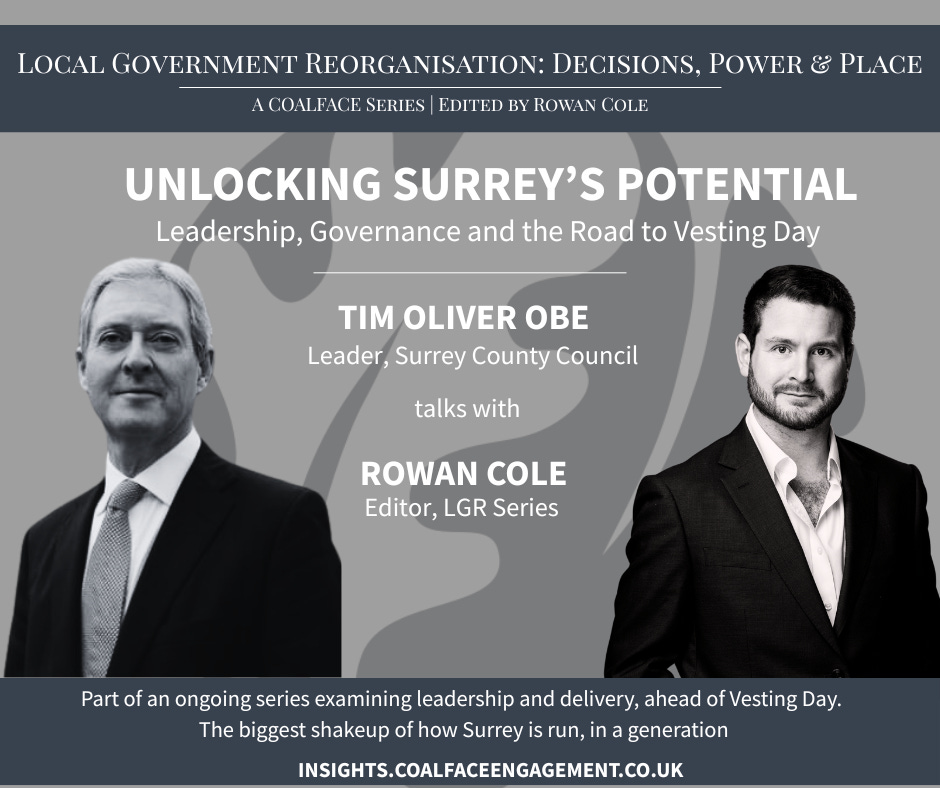 Interview with Tim Oliver OBE, Surrey Leader